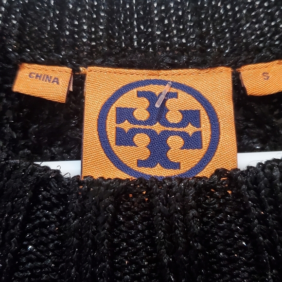 Tory Burch black knit size small womens sweater - Picture 3 of 8